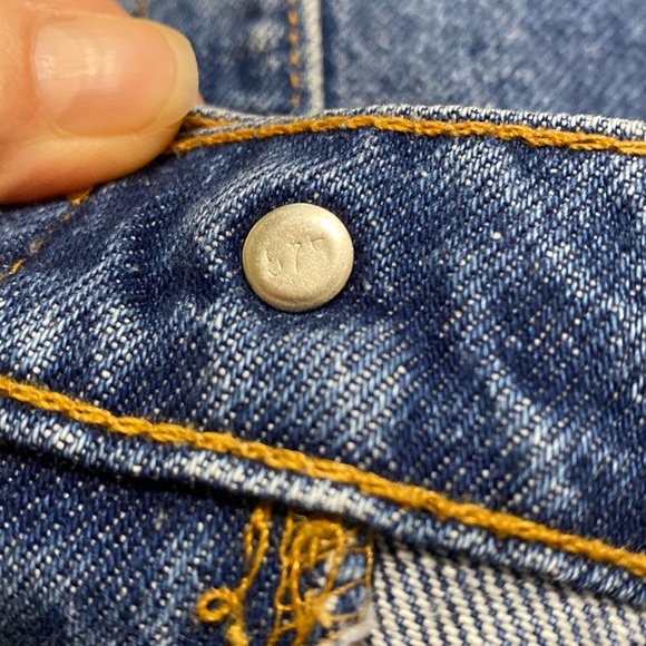 VINTAGE Levi’s 505 Dark Wash Orange Tab 1995 - Picture 14 of 16